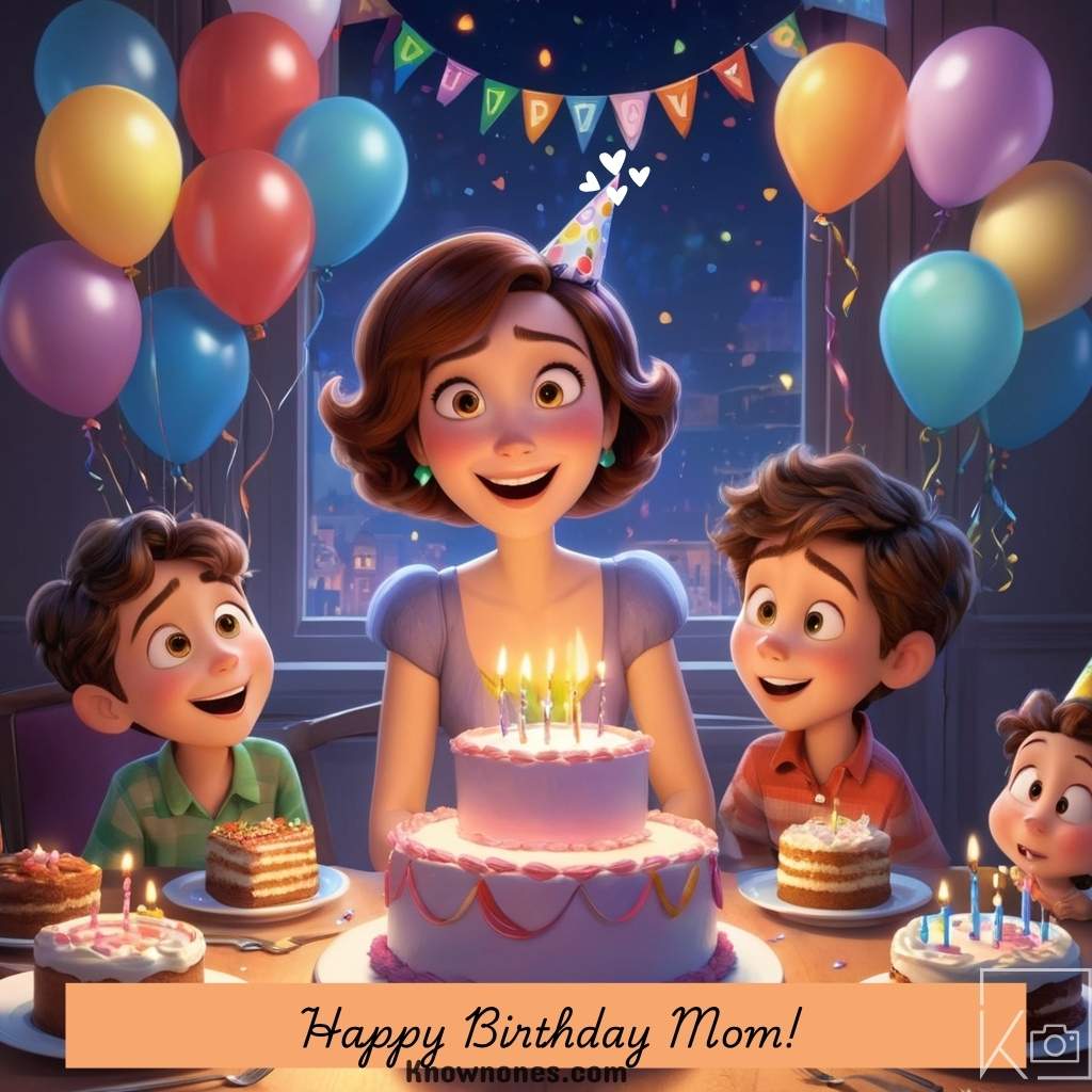 Happy Birthday mom - wishes and images - mom bithday party, pixar images